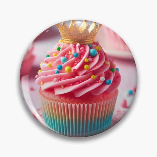 Item preview, “Royal Treat - Crowned Cupcake Delight” designed and sold by PrintoThink.
