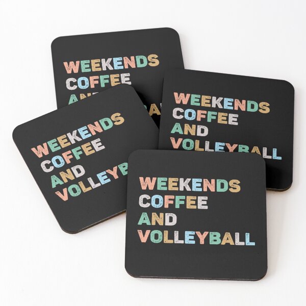 Item preview, Weekends Coffee and Volleyball Colorful Volleyball Mom designed and sold by RareBunny.