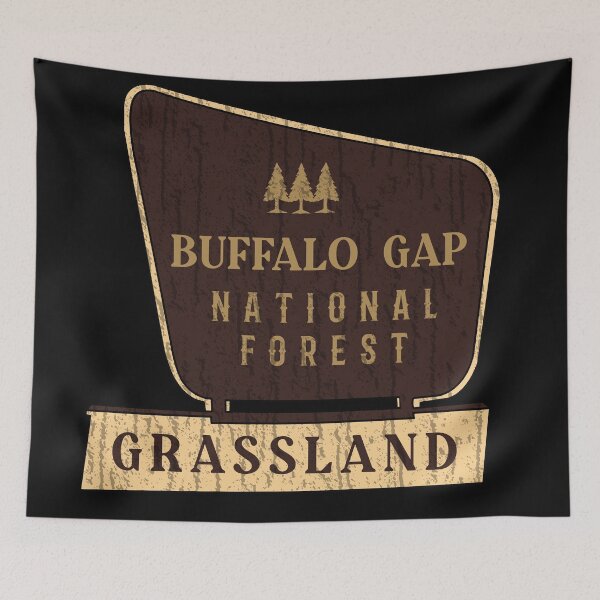 Item preview, Buffalo Gap National Grassland designed and sold by graphic-map.