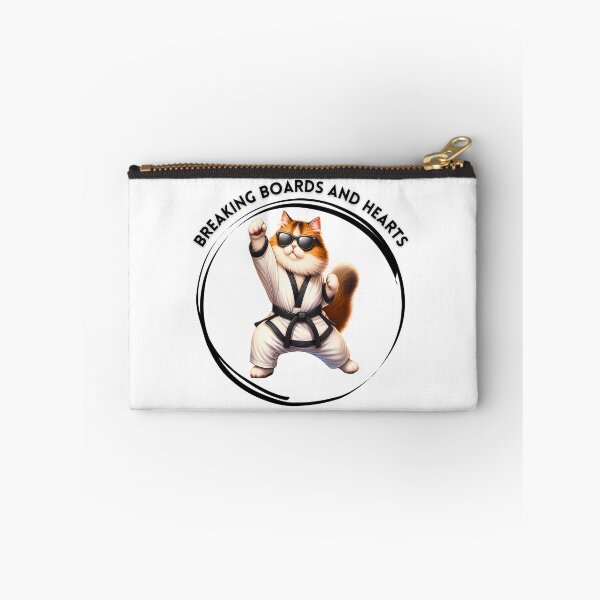 Item preview, Breaking Boards And Hearts | Cute Fluffy Karate Cat designed and sold by Chic-Fun.