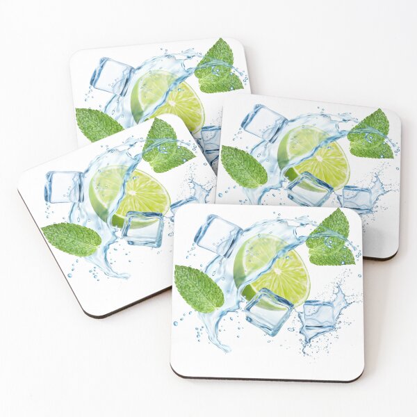 Item preview, Fresh Lime and Mint | Summer Drink Illustration ,Colorful Fruits of Fun designed and sold by Happyfreedom.