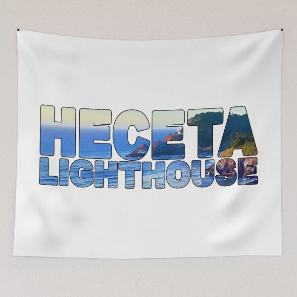 Item preview, HECETA Lighthouse - Oregon Coast USA Sunset Glow designed and sold by Adam Gormley.