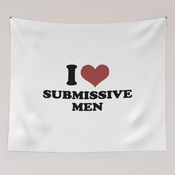 Item preview, I LOVE SUBMISSIVE MEN. BLACK DESIGN designed and sold by Rejiboustarts.