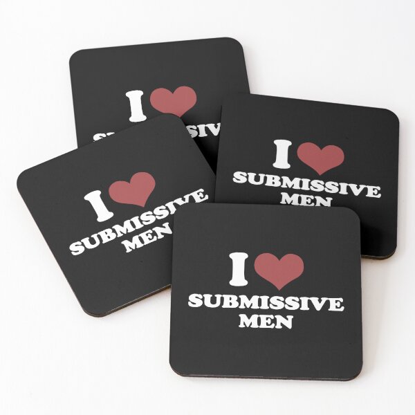 Item preview, I LOVE SUBMISSIVE MEN. WHITE DESIGN designed and sold by Rejiboustarts.