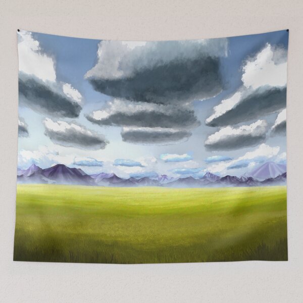 Item preview, Cloudy Summer Day designed and sold by Claire-Sesker.