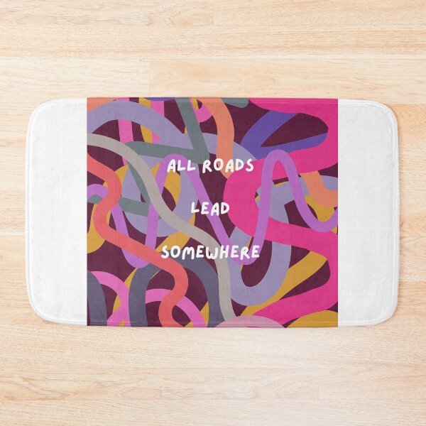 Item preview, All roads lead somewhere - inspirational, progress-forward design designed and sold by StudyPuff.