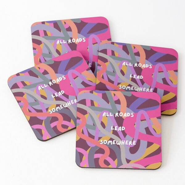 Item preview, All roads lead somewhere - inspirational, progress-forward design designed and sold by StudyPuff.