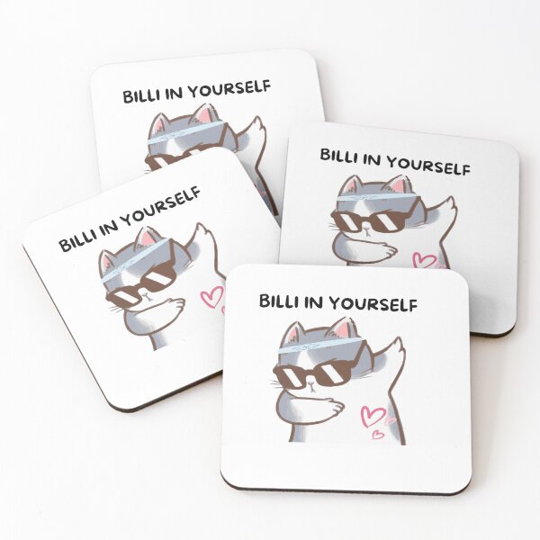 Item preview, Believe in yourself funny cat cool glasses designed and sold by Sketchbook Studio by Aqsaa.