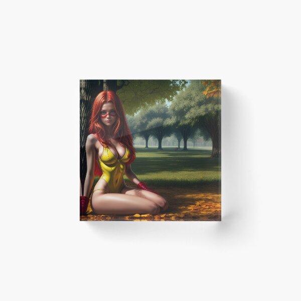 Item preview, Dawn sitting on a park designed and sold by Dawn-pics.