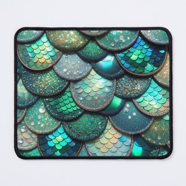 Item preview, Green Scales Mermaid Print designed and sold by SeaStarMermaids.