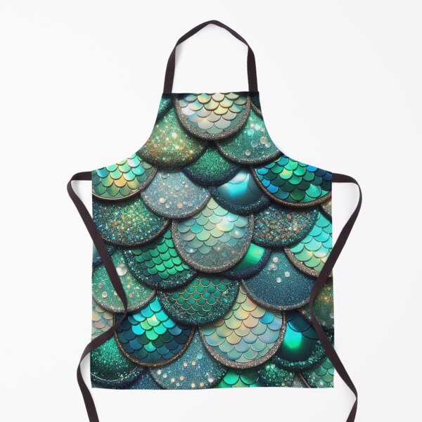 Item preview, Green Scales Mermaid Print designed and sold by SeaStarMermaids.