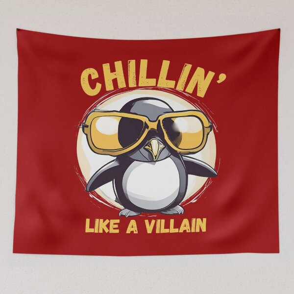Item preview, Penguin Chillin’ Like a Villain designed and sold by pUNKnown.