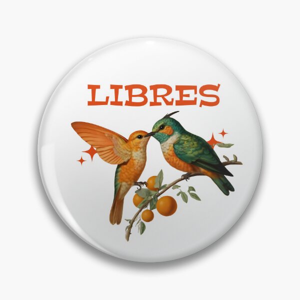 Item preview, Libres - Birds on an Orange Tree Branch designed and sold by AldeaPod.