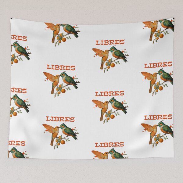 Item preview, Libres - Birds on an Orange Tree Branch designed and sold by AldeaPod.