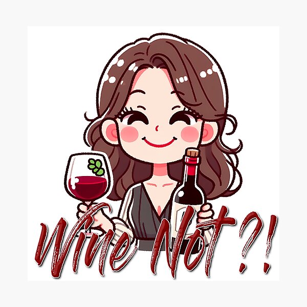 Item preview, Wine Not!? designed and sold by Black Sands Art.