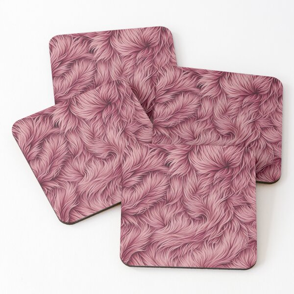 Item preview, Abstract Pink Faux Fur Pattern designed and sold by calibrit.