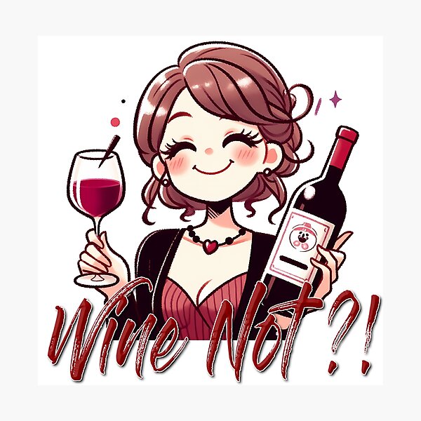 Item preview, Wine Not!? designed and sold by Black Sands Art.