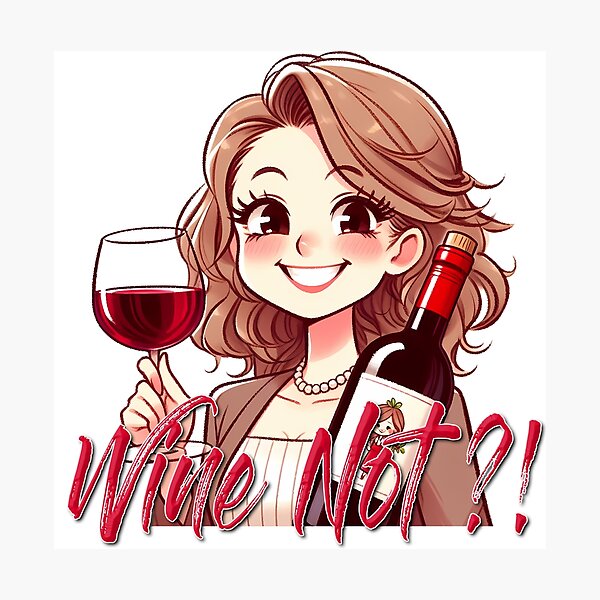 Item preview, Wine Not!? designed and sold by Black Sands Art.