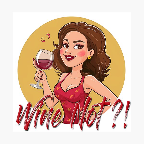 Item preview, Wine Not!? designed and sold by Black Sands Art.