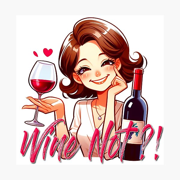 Item preview, Wine Not!? designed and sold by Black Sands Art.
