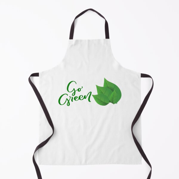 Item preview, "Go Green Handwritten Leaves Design" designed and sold by Mahakamel.