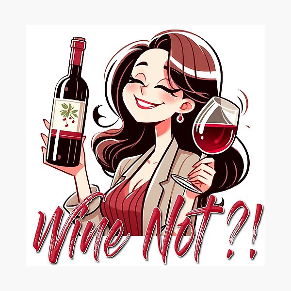 Item preview, Wine Not!? designed and sold by Black Sands Art.