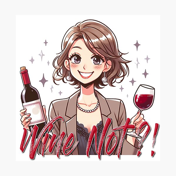 Item preview, Wine Not!? designed and sold by Black Sands Art.