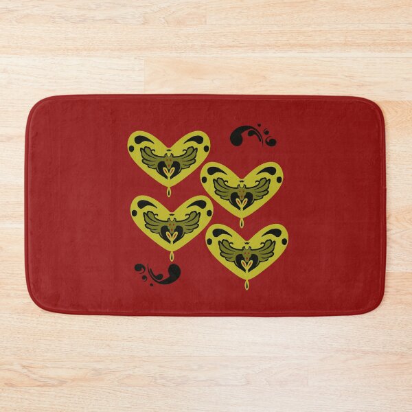 Item preview, Green and black heart design designed and sold by Hemaartsy.