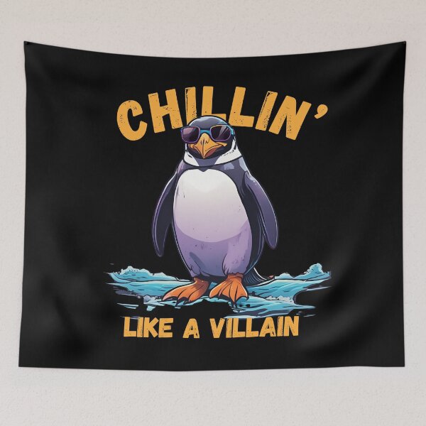 Item preview, Penguin Chillin’ Like a Villain designed and sold by pUNKnown.