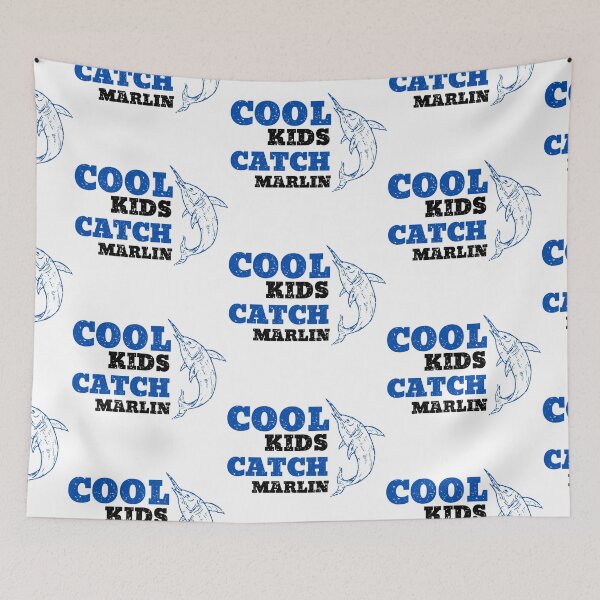 Item preview, Marlin Fishing Cool Kids Catch Marlin Vintage Black designed and sold by kapsell.