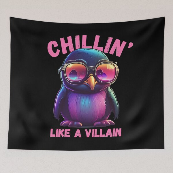 Item preview, Penguin Chillin’ Like a Villain designed and sold by pUNKnown.