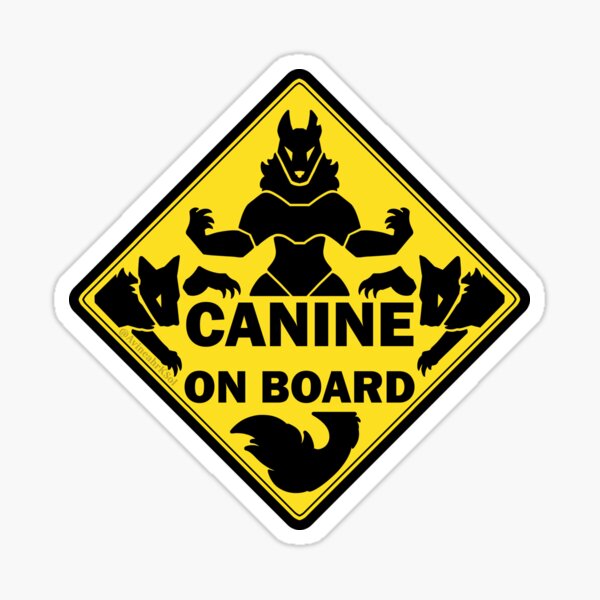 Item preview, Canine on Board designed and sold by AvineahrKSol.