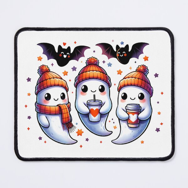 Item preview, Cute Bougie Ghosts I Halloween I Pumpkin Spice Coffee I Cute Halloween Ghosts I Spooky Season designed and sold by Fun-N-Cool-Tees.
