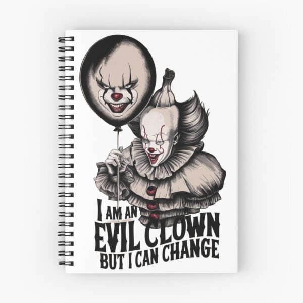 Item preview, I am an Evil Clown but I can change in Retro Vintage Gray Scale designed and sold by EmeraldCauldren.