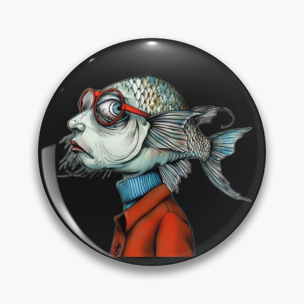 Item preview, Catfish Humanoid Hipster designed and sold by Vintage Hustle.