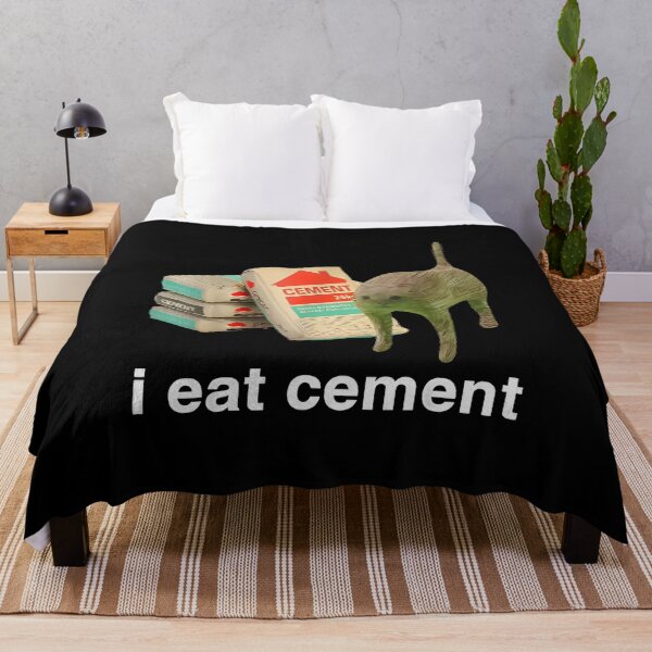 Item preview, I Eat Cement Cat Funny designed and sold by Unanswered.