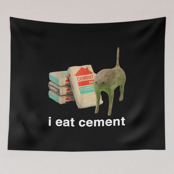 Item preview, I Eat Cement Cat Funny designed and sold by Unanswered.