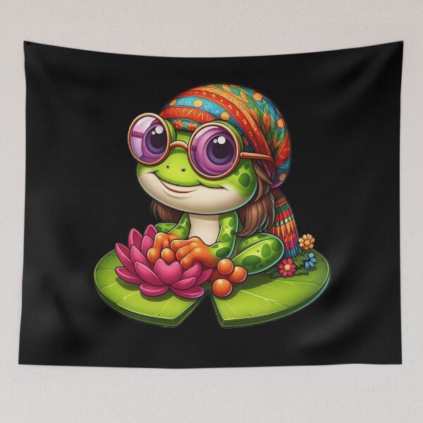 Item preview, Cute Frog Gift The Flower designed and sold by GrowDrak.