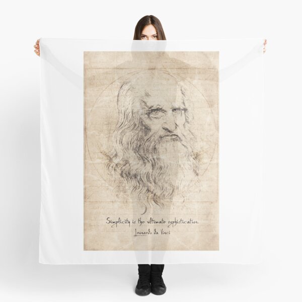 Da Vinci Quote Scarf