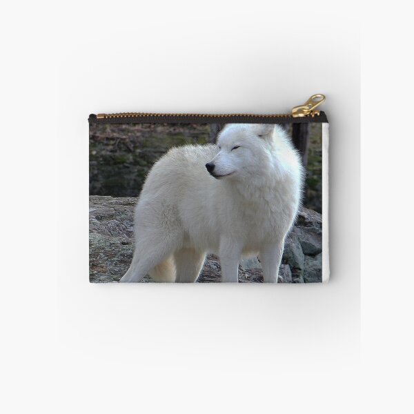 Item preview, Arctic Wolf on the alert. designed and sold by vette.