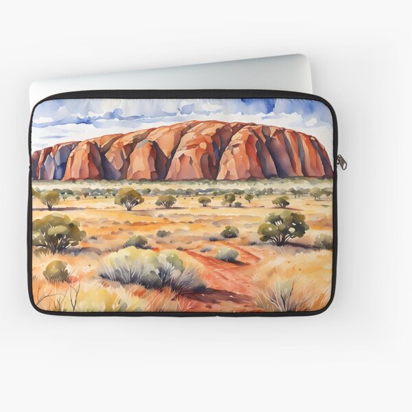 Uluru (Ayer's Rock) Australia - Watercolour Style Laptop Sleeve