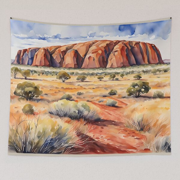Item preview, Uluru (Ayer's Rock) Australia - Watercolour Style designed and sold by Country-Artist.