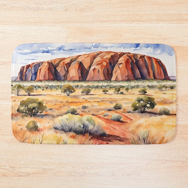 Item preview, Uluru (Ayer's Rock) Australia - Watercolour Style designed and sold by Country-Artist.