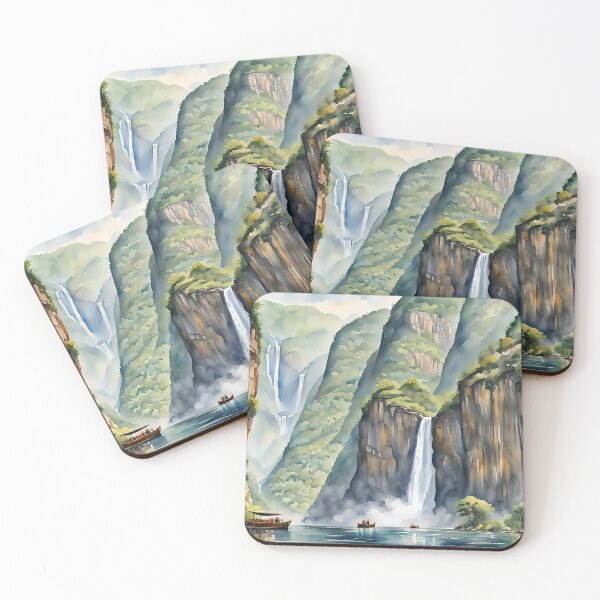 Item preview, Sumidero Canyon, Chiapas, Mexico - Watercolour style designed and sold by Country-Artist.