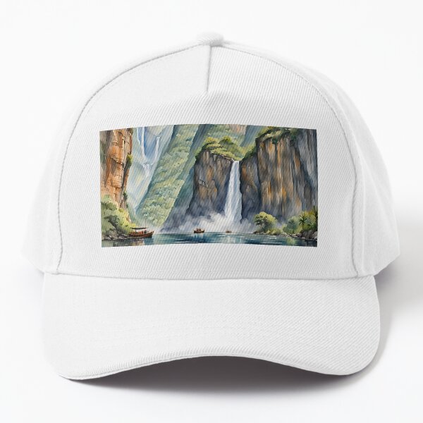 Sumidero Canyon, Chiapas, Mexico - Watercolour style Baseball Cap