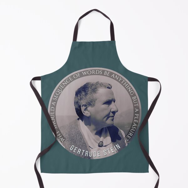 Item preview, Gertrude Stein quote on writing: Why should a sequence of words be anything but a pleasure? designed and sold by artbleed.