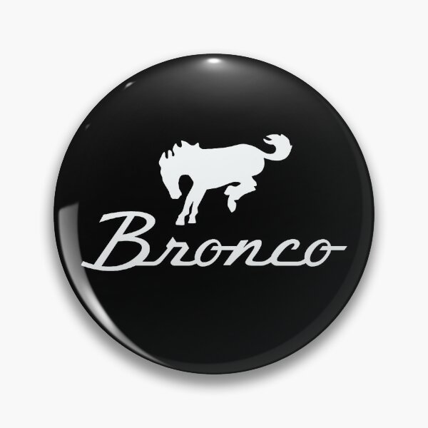 Item preview, Classic White Bronco Logo designed and sold by SusanaRowe.