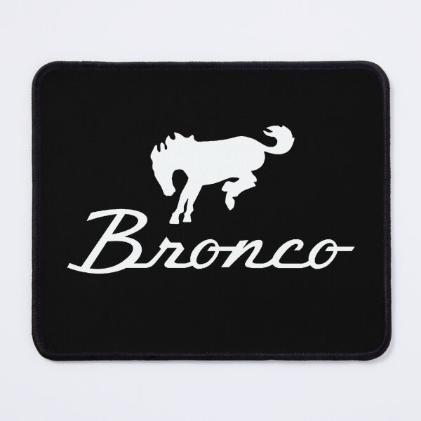Item preview, Classic White Bronco Logo designed and sold by SusanaRowe.