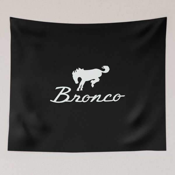 Item preview, Classic White Bronco Logo designed and sold by SusanaRowe.
