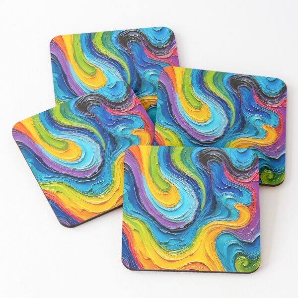 Item preview, Abstract artwork with rich paint colors designed and sold by Diana Voicu.
